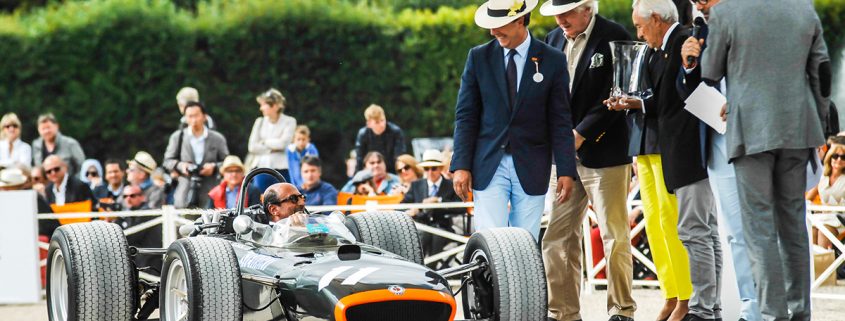 Richard Mille at the wheel of his 1967 BRM at the 2015 Richard Mille Chantilly Arts and Elegance