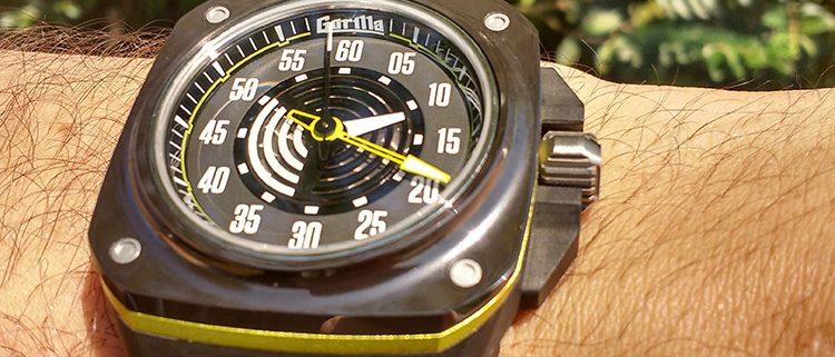 Gorilla Fastback Phantom Black on the wrist
