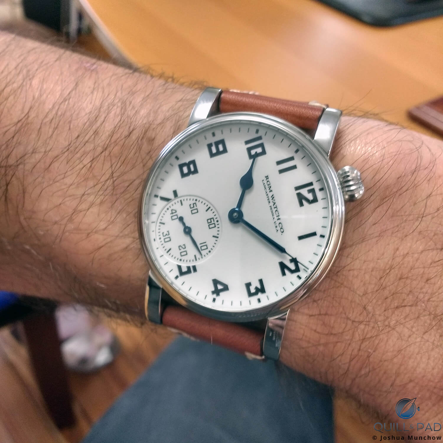 The RGM 222-RR on Joshua Munchow's larger wrist