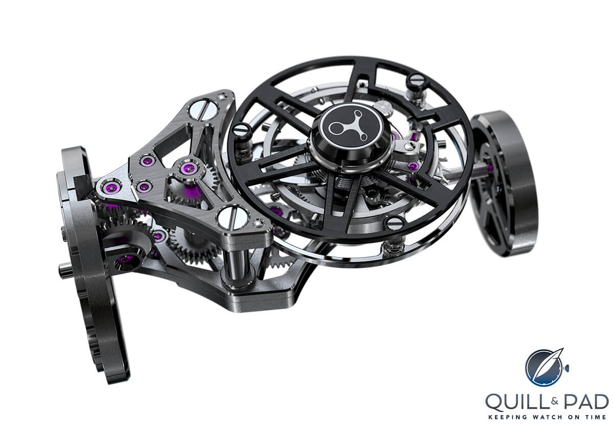 Rebellion Weap-One tourbillon mechanism