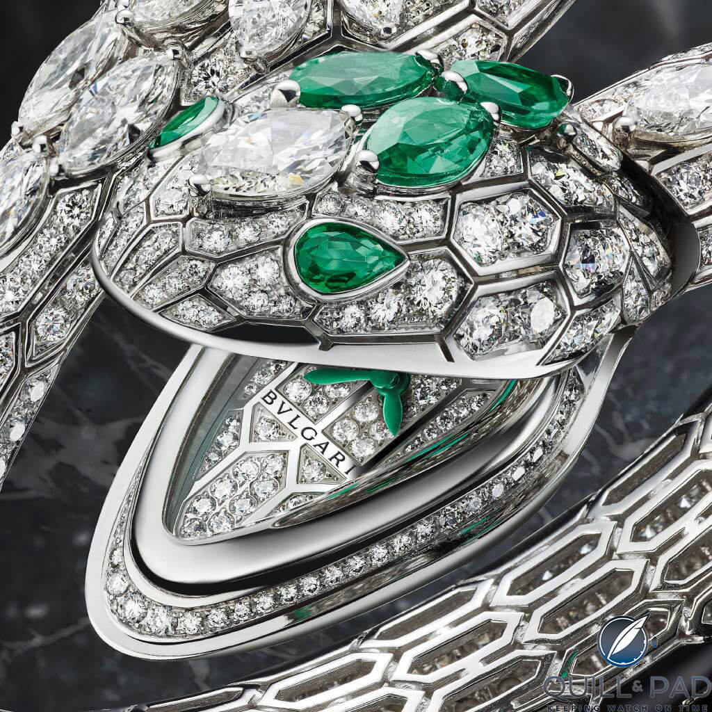 Bulgari Serpenti Misteriosi High Jewellery mouth open