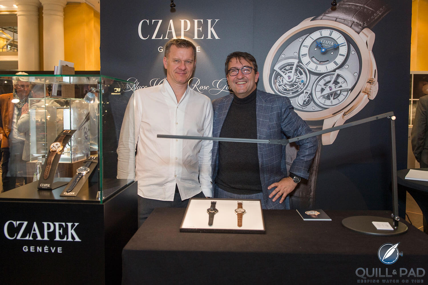 Czapek Genève at MunichTime 2017: CEO Xavier de Roquemaurel at right