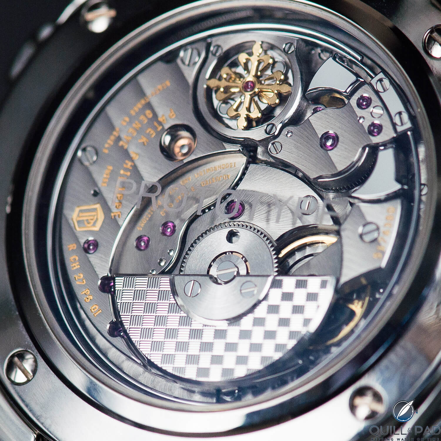 Patek Philippe Caliber R CH 27 PS QI automatic winding grand complication movement powers the Reference 5208T-010 unique piece in titanium for Only Watch 2017