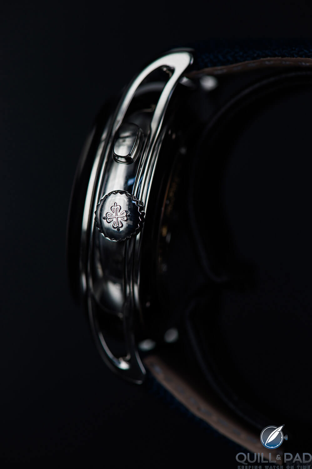 The Maltese cross on the crown says it all: Patek Philippe Reference 5208T-010 unique piece in titanium for Only Watch 2017