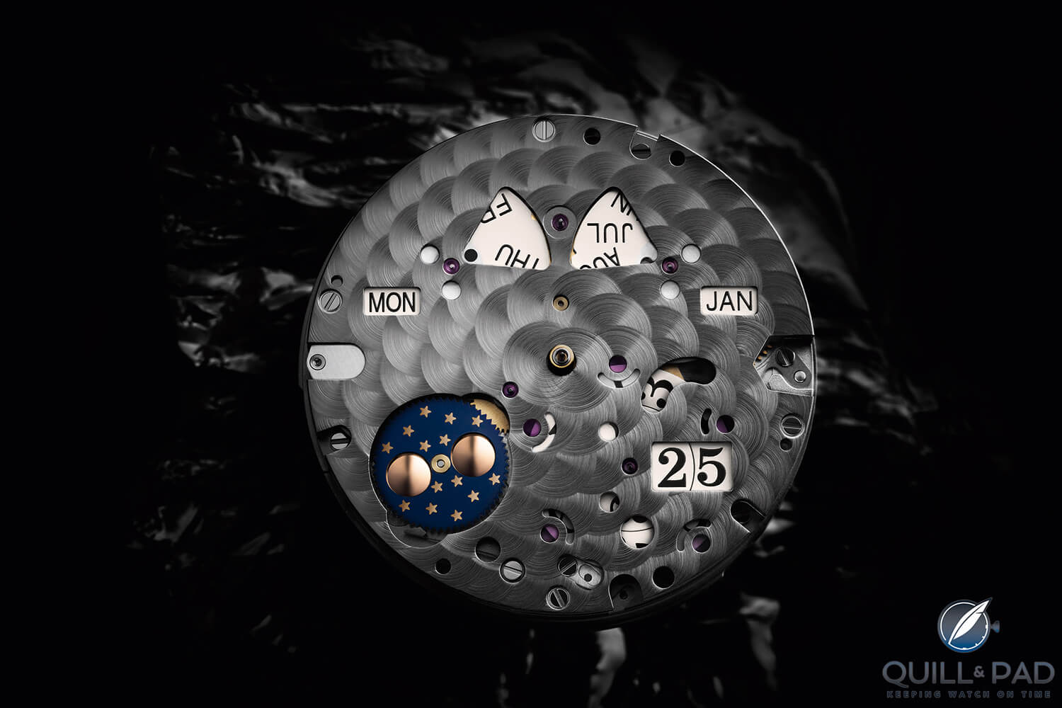 The top of Caliber 36, which powers the Glashütte Original Senator Excellence Perpetual Calendar