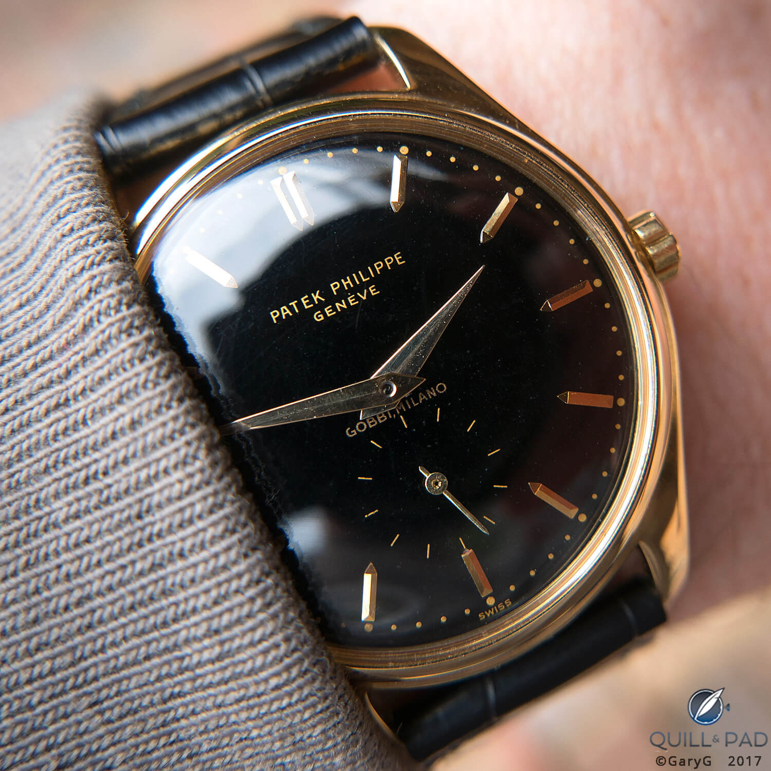 Winner, winner: Patek Philippe Reference 2526 with Gobbi Milano black enamel dial