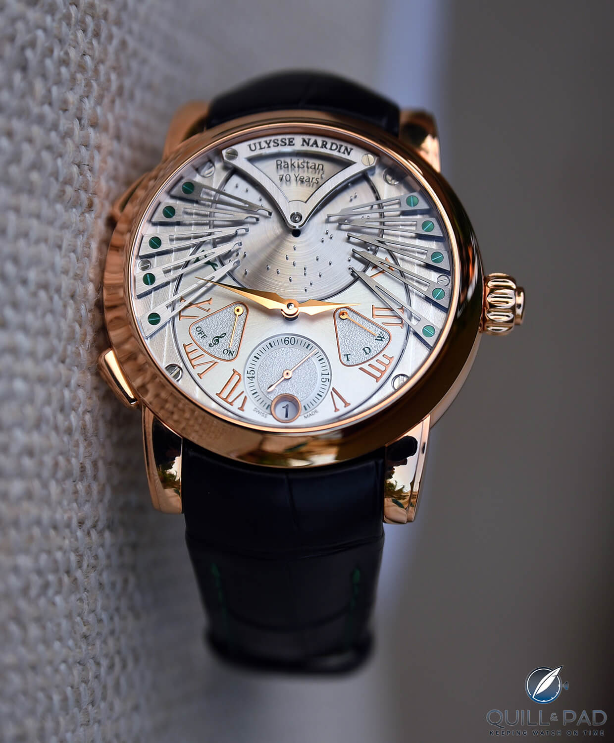 Ulysse Nardin Stranger Anthem, which plays the 'Quaumi Tarana'
