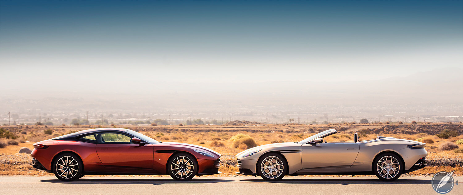 Aston Martin DB11 Volante coupe and convertible