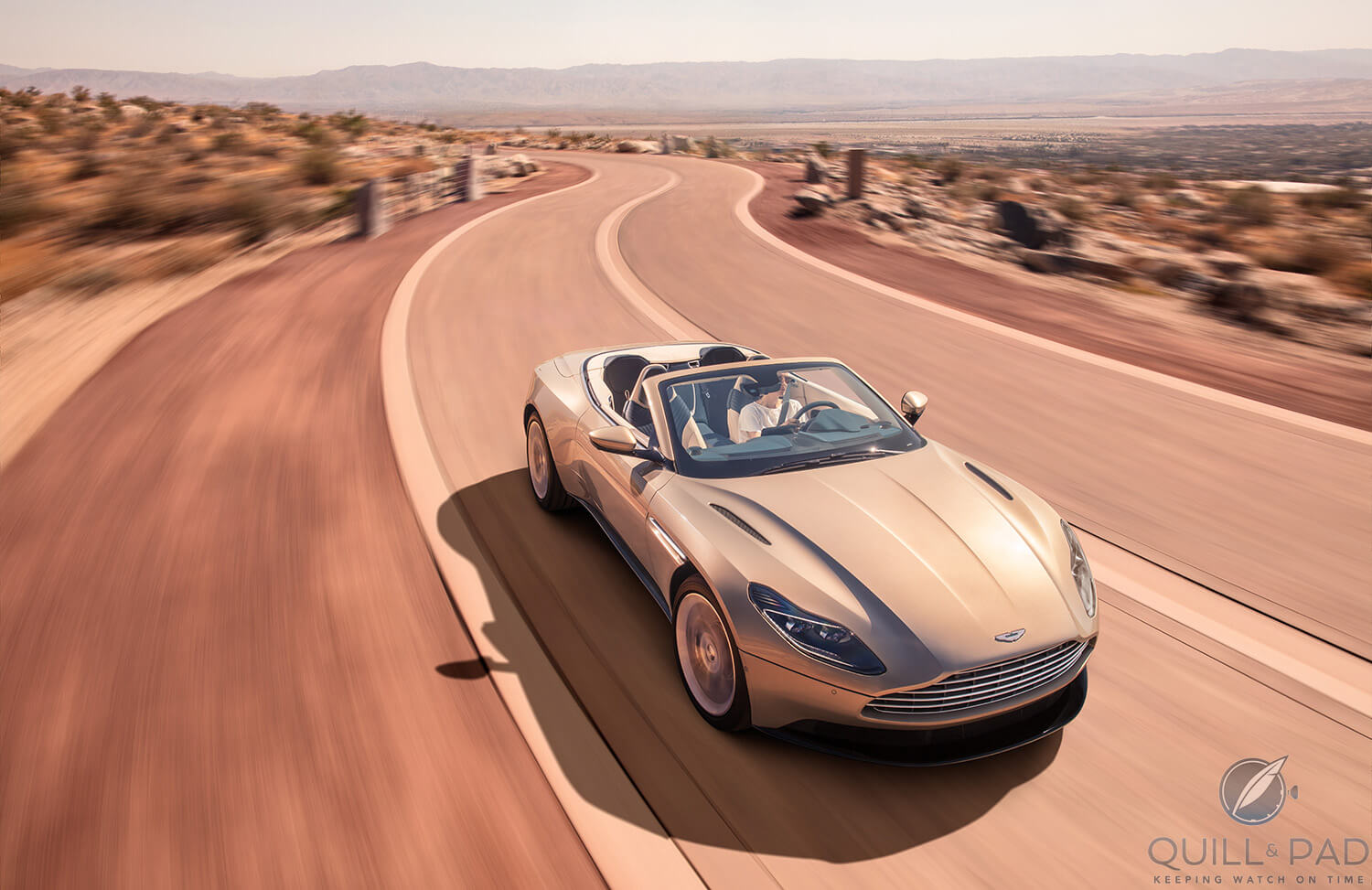 Aston Martin DB11 Volante on the road