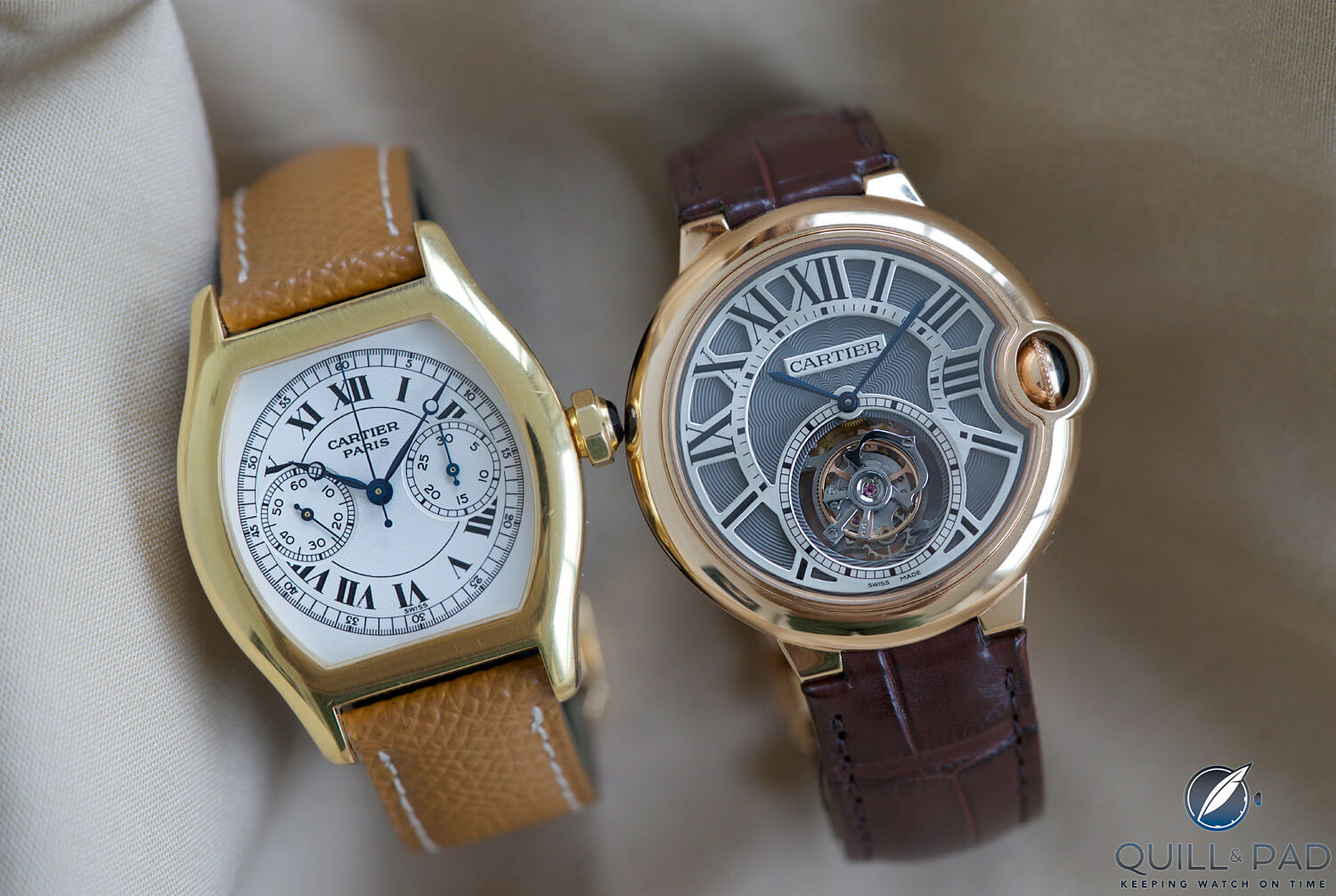 Cartier Tortue and Ballon Bleu Tourbillon
