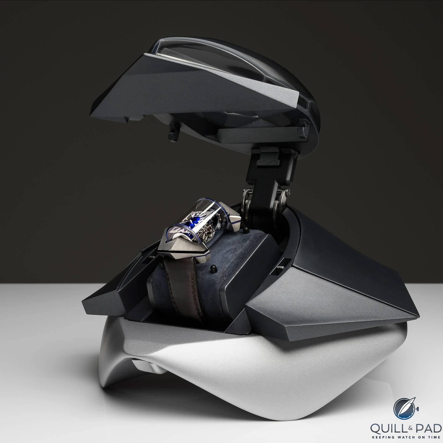 Dominique Renaud DR01 Twelve First in its space-age case