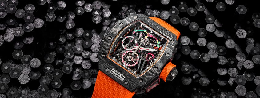 Richard Mille RM 50-03 Tourbillon Split Seconds Chronograph Ultralight McLaren F1 (photo courtesy Richard Mille/Ted Humble Smith)