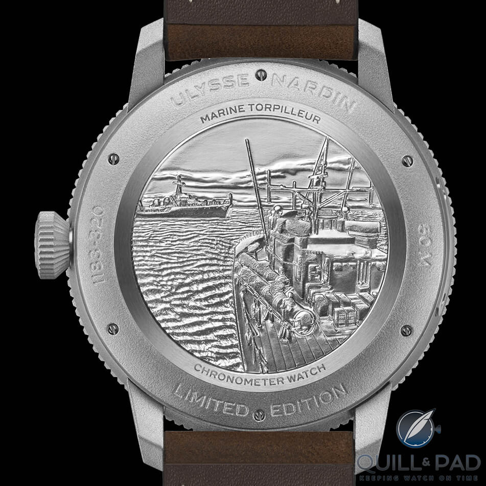 Back of the Ulysse Nardin Marine Torpilleur Military