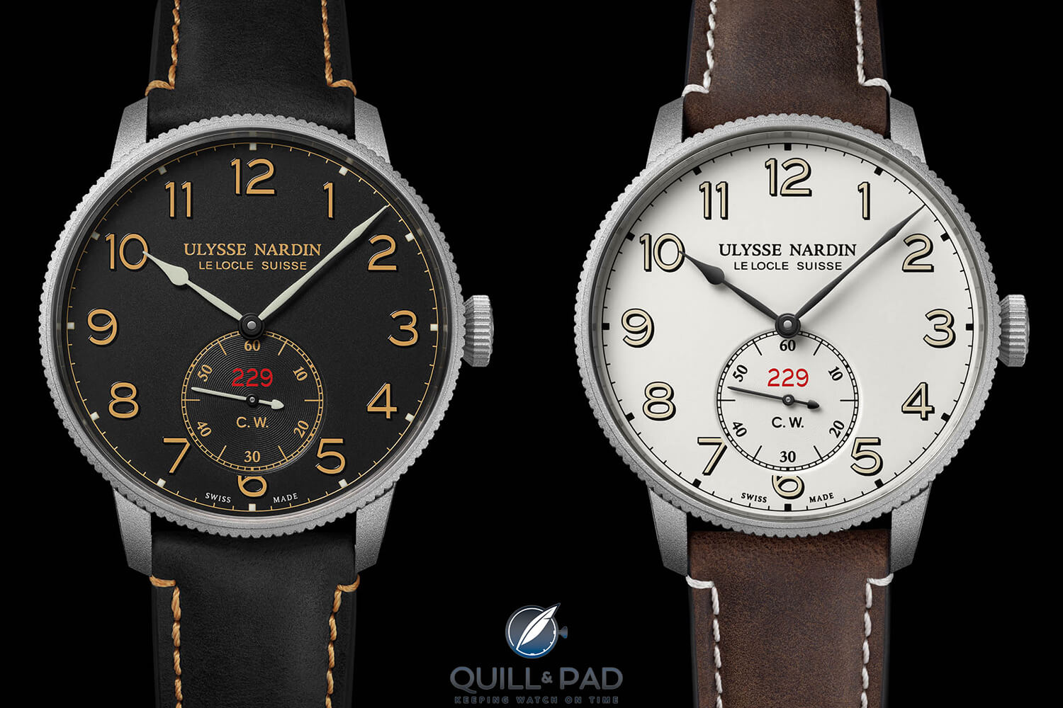 Ulysse Nardin Marine Torpilleur Military with light and dark dials