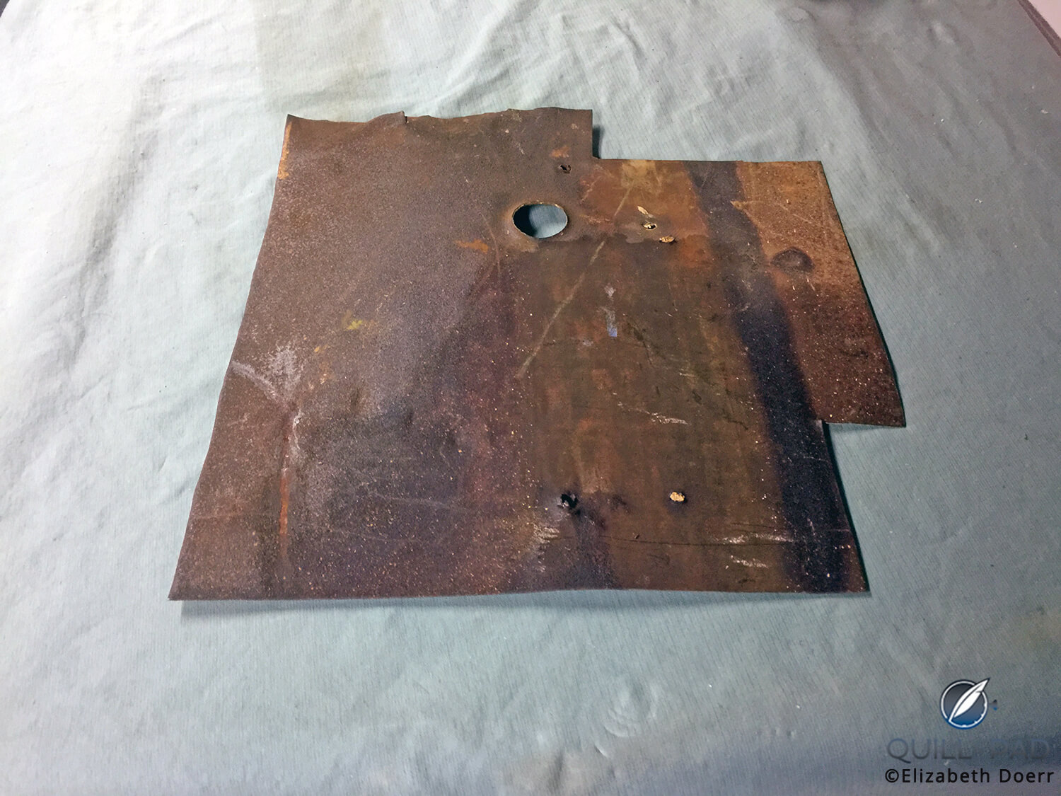 Metal from the old Hollywood sign at the RGM factory