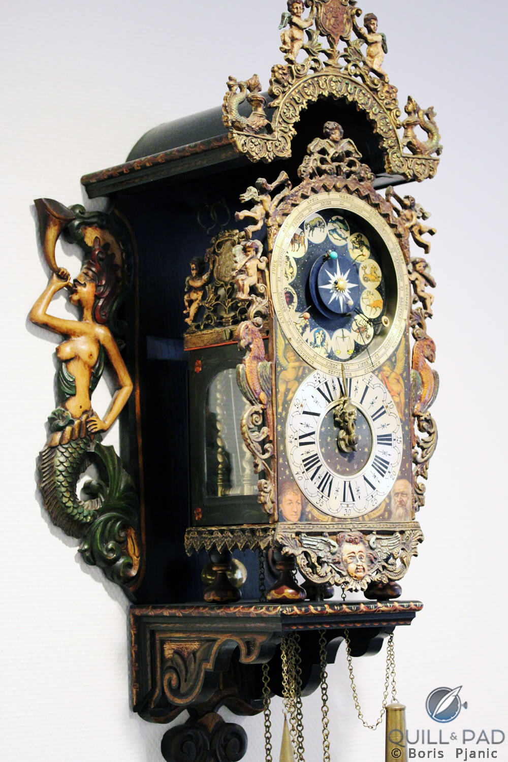 Planetarium Stoelklok clock by Christiaan van der Klaauw