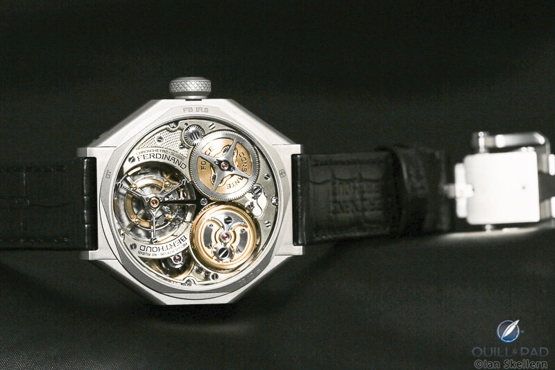 View through the display back of the Ferdinand Berthoud Chronomètre FB 1R.6-1