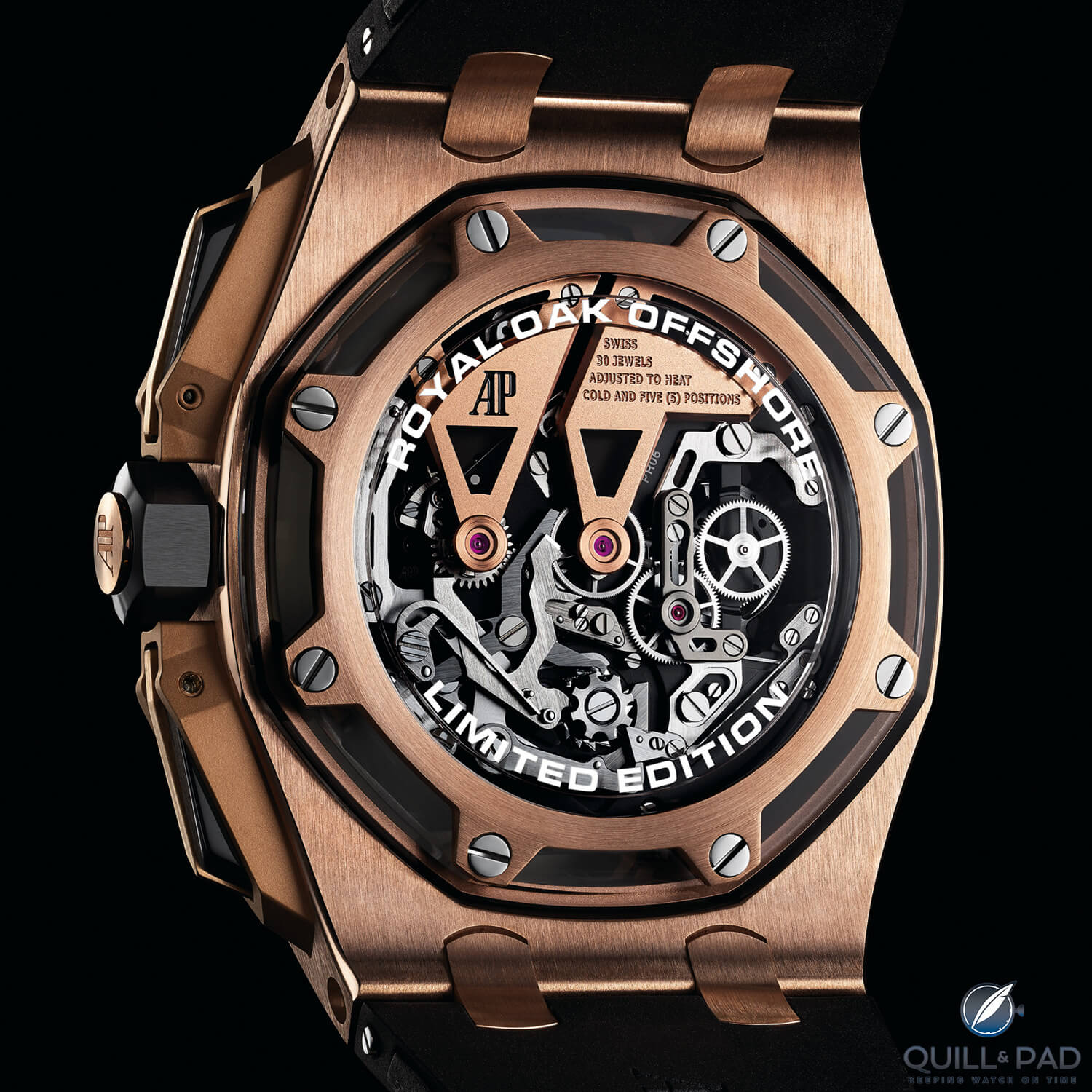 Back of the Audemars Piguet Oak Offshore Chronograph Tourbillon 25th Anniversary