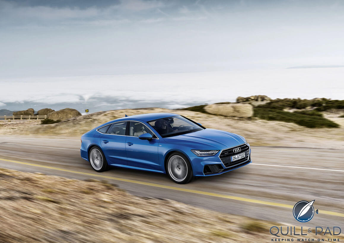 Audi A7 blue