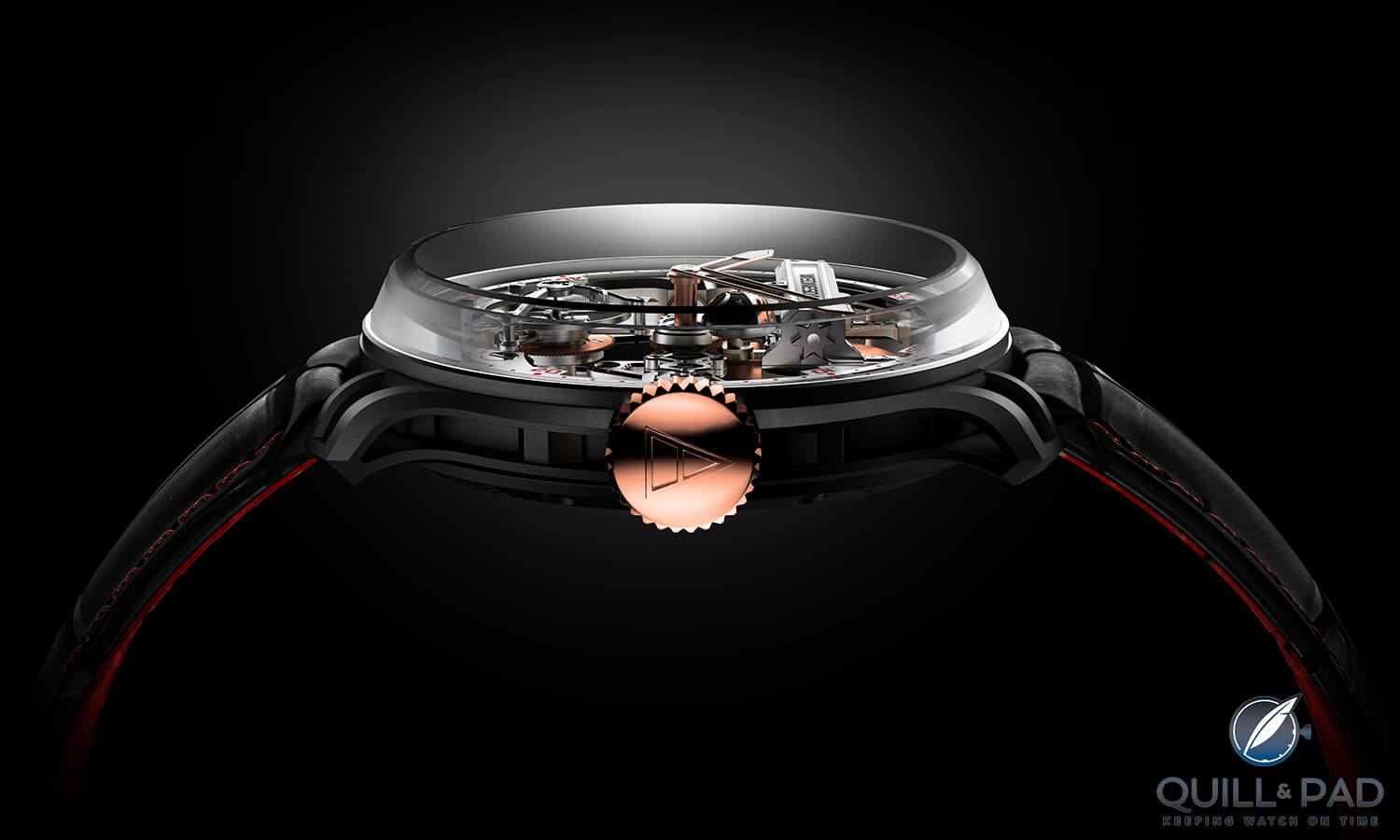Profile view of the Franc Vila FVF Emotional Horology No 1 Superligero