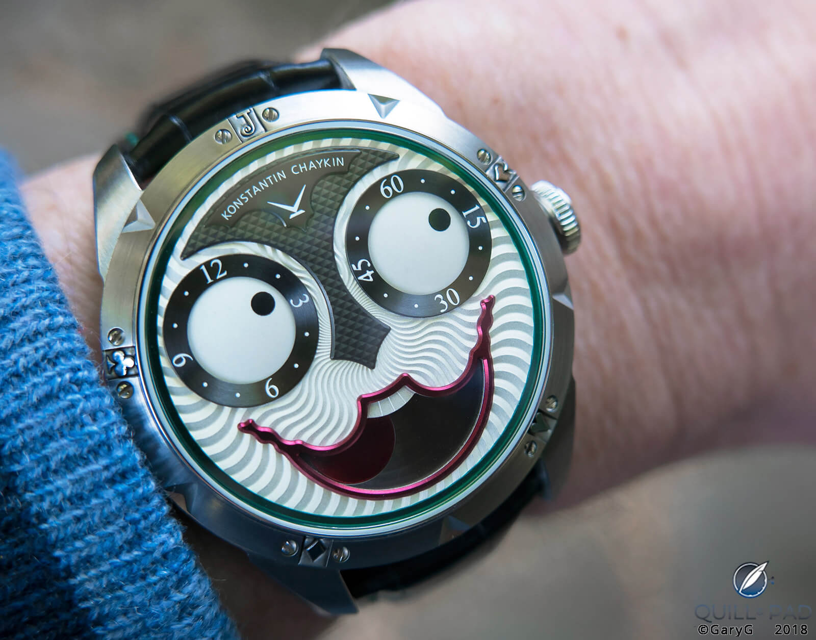 Don't worry, be happy: Joker on the wrist at 2:10 pm