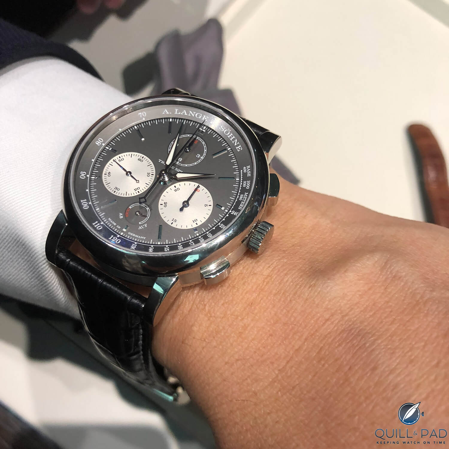 A. Lange & Söhne Triple Split on the wrist