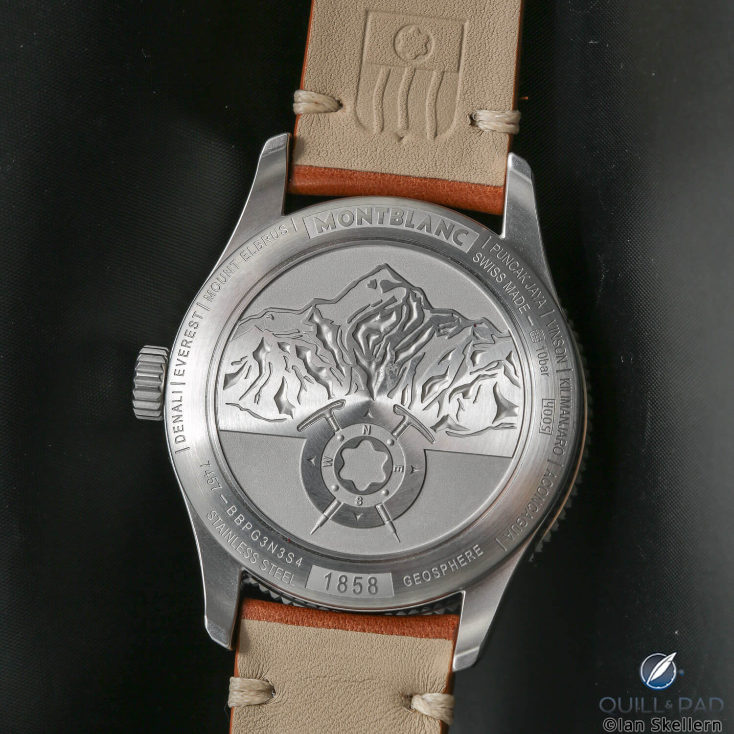 Back of the Montblanc 1858 Geosphère Limited Edition