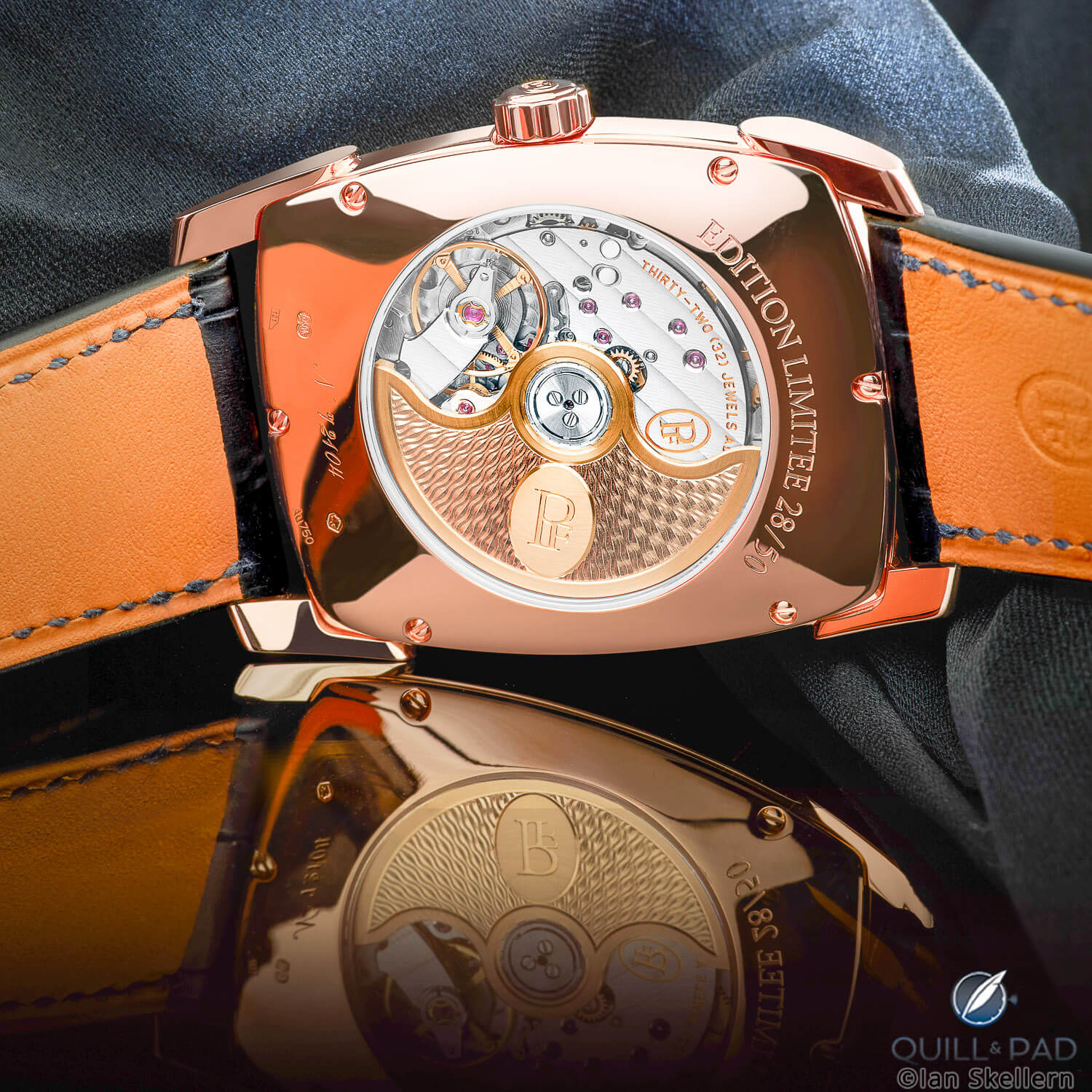 View through the display back of the Parmigiani Fleurier Kalparisma Nova Galaxy