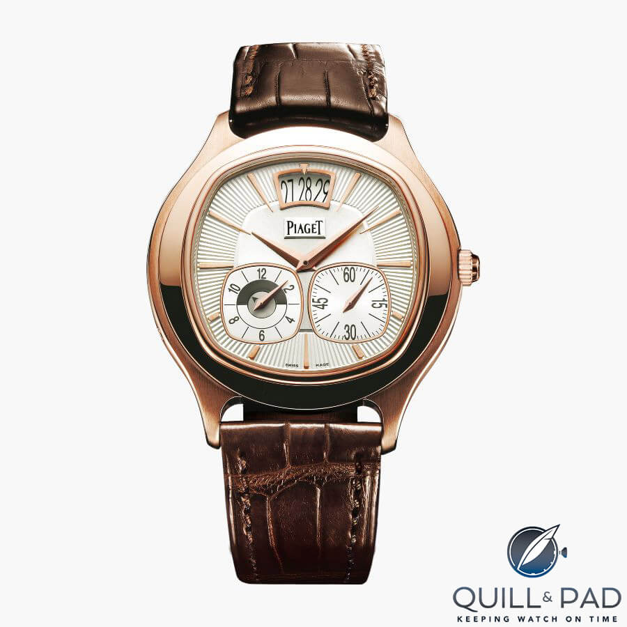 Piaget Emperador Cushion Dual Time Zone in pink gold
