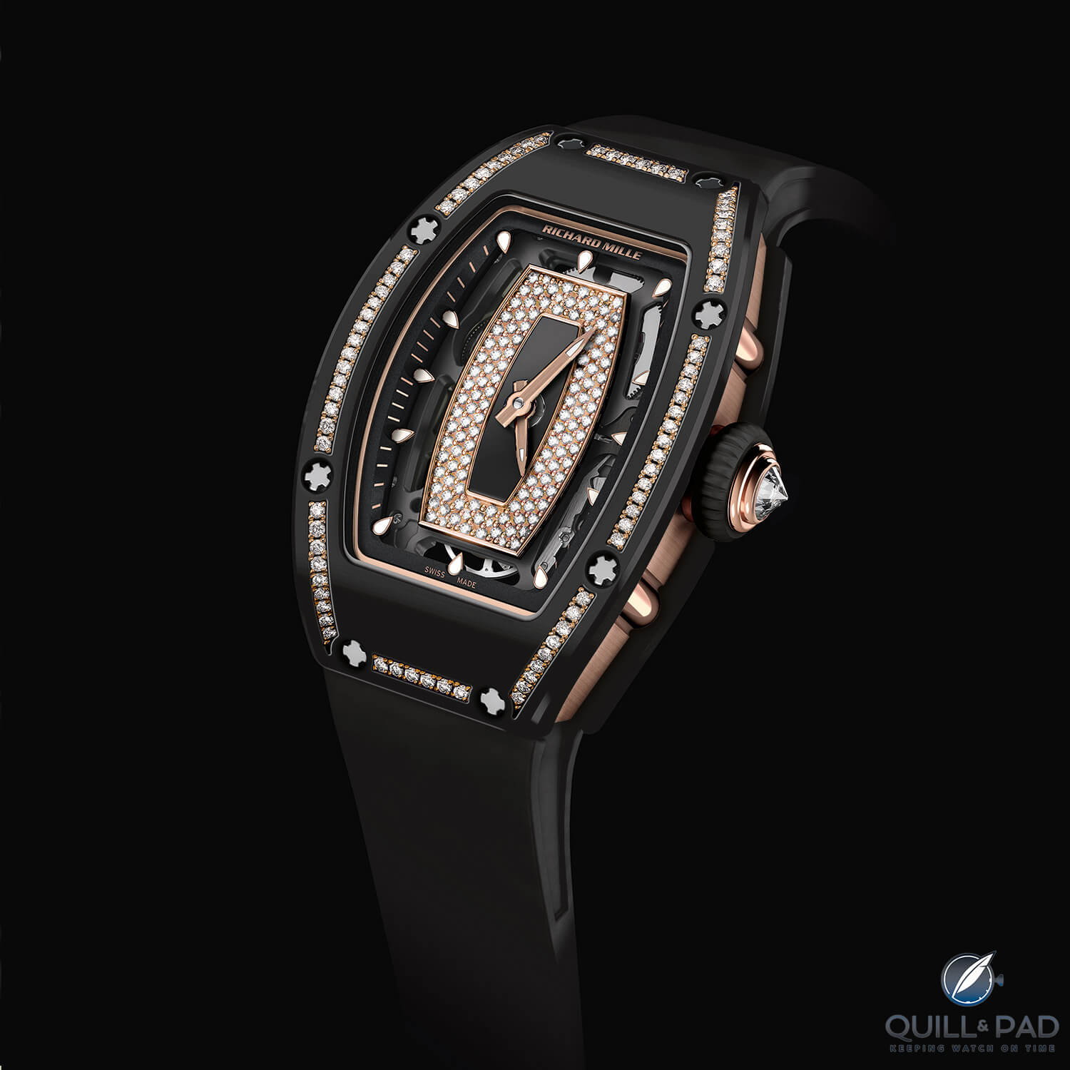 Richard Mille RM 07-01 in gem-set black ceramic