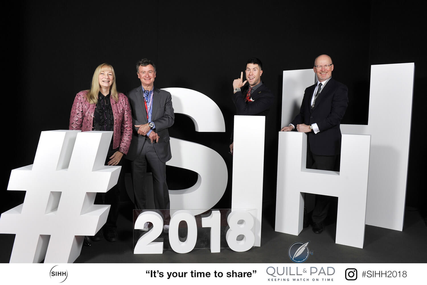 Instagram friendly prop at the 2018 SIHH