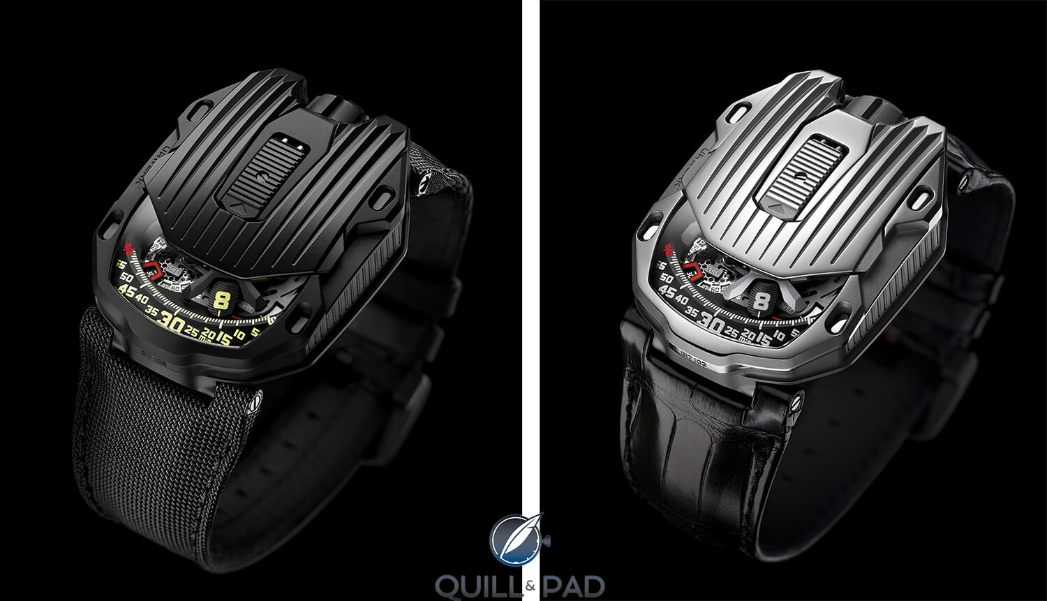 Urwerk UR-105 CT Black and polished steel