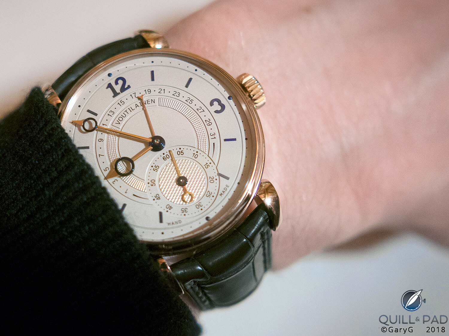 Vingt-8 with retrograde date from Kari Voutilainen