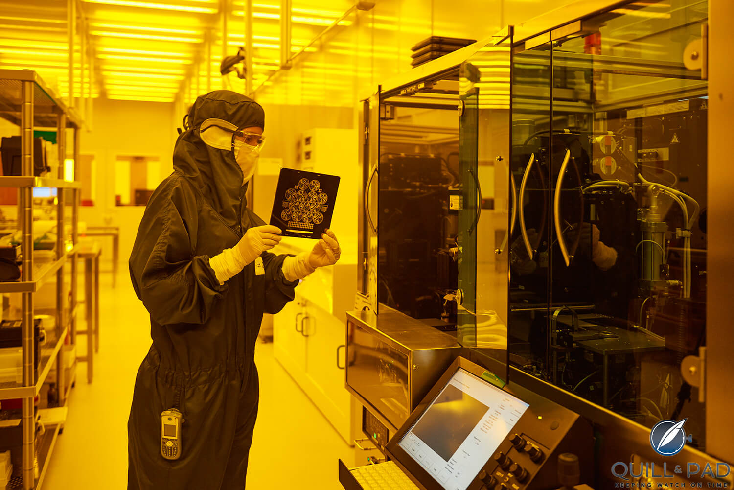 The high-tech wafer manufacturing process used at CSEM to make the Zenith Defy Lab's compliant silicon oscillator