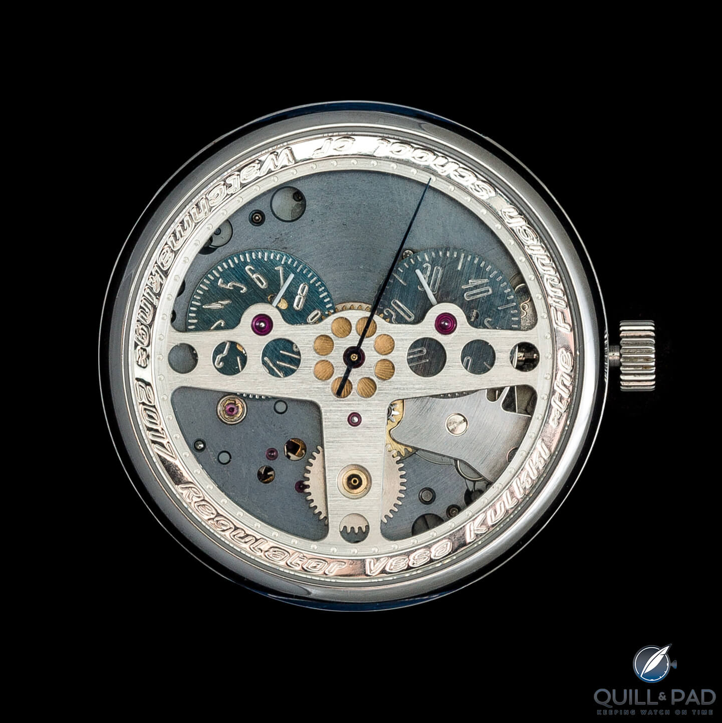 F.A. Lange Watchmaking Excellence Award finalist Vesa Kulkki of Finland's Formula One-inspired design