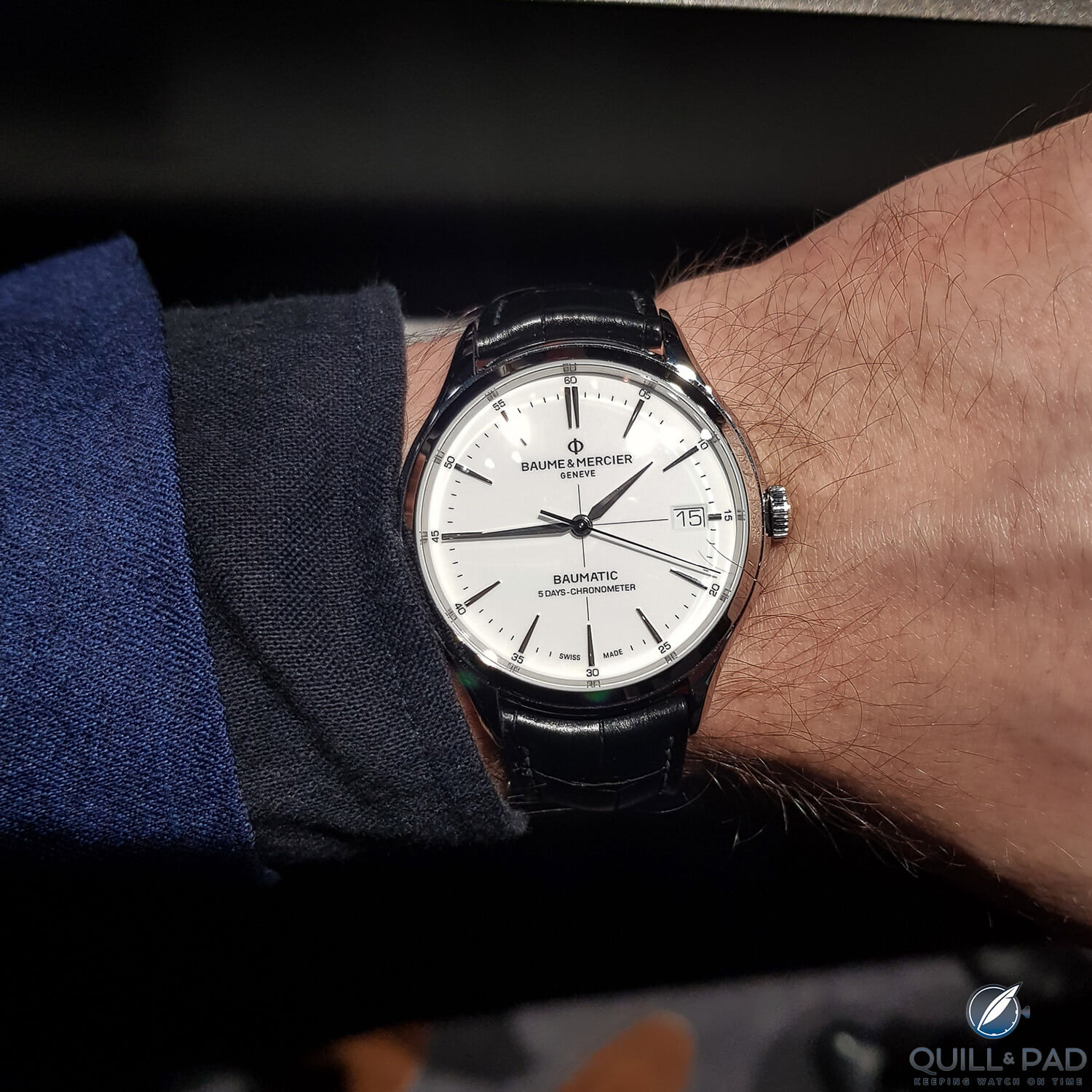 Baume & Mercier Baumatic on the wrist