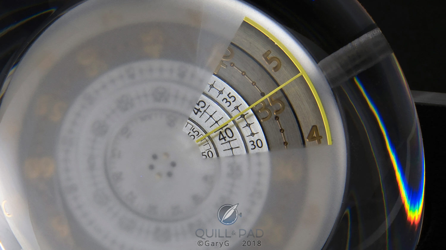 Dial view: Carpe Diem Only Watch unique clock from Agenhor and HEAD Genève