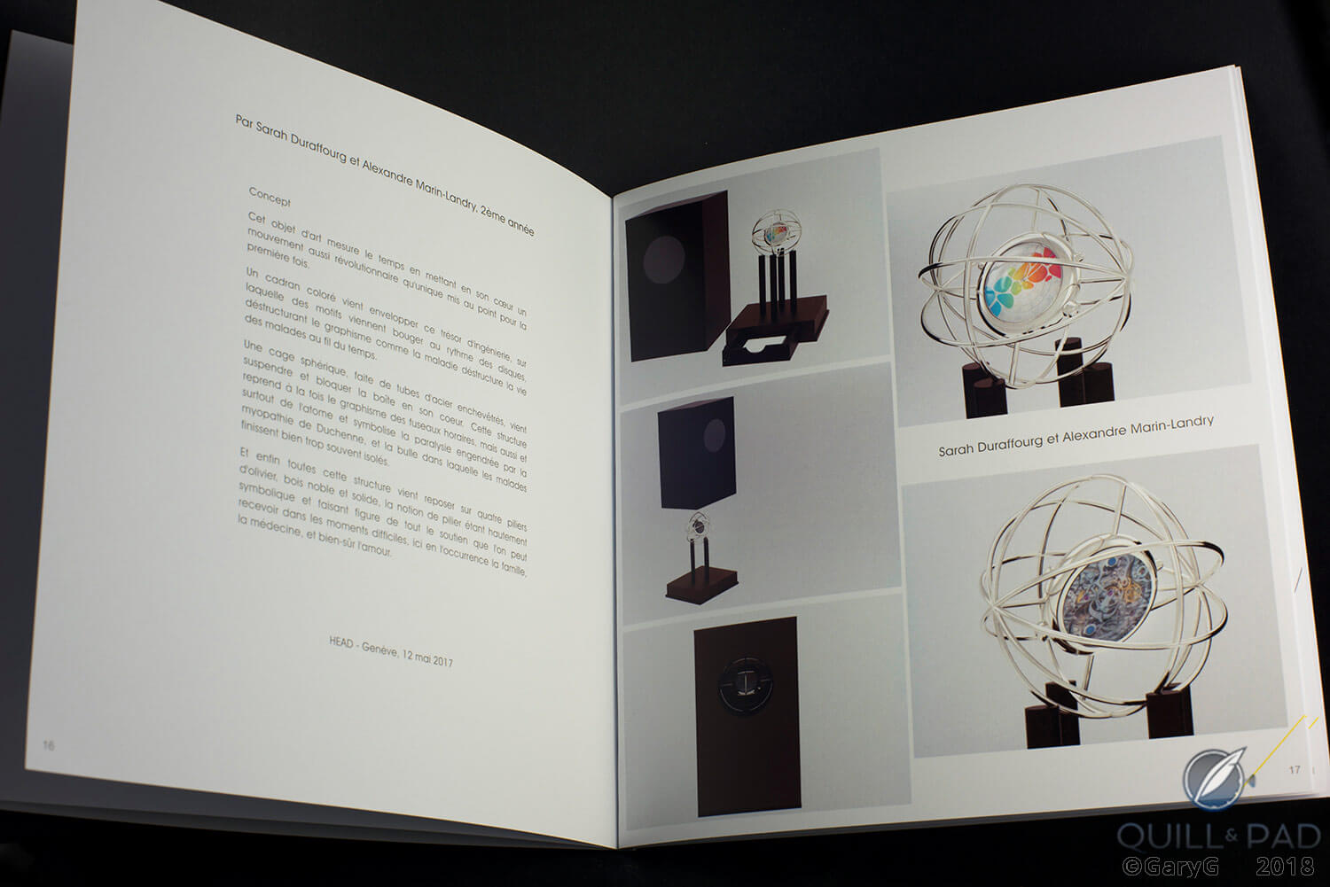 Inspired students: design competition entry for Carpe Diem from HEAD Genève students Sarah Duraffourg and Alexandre Marin-Landry