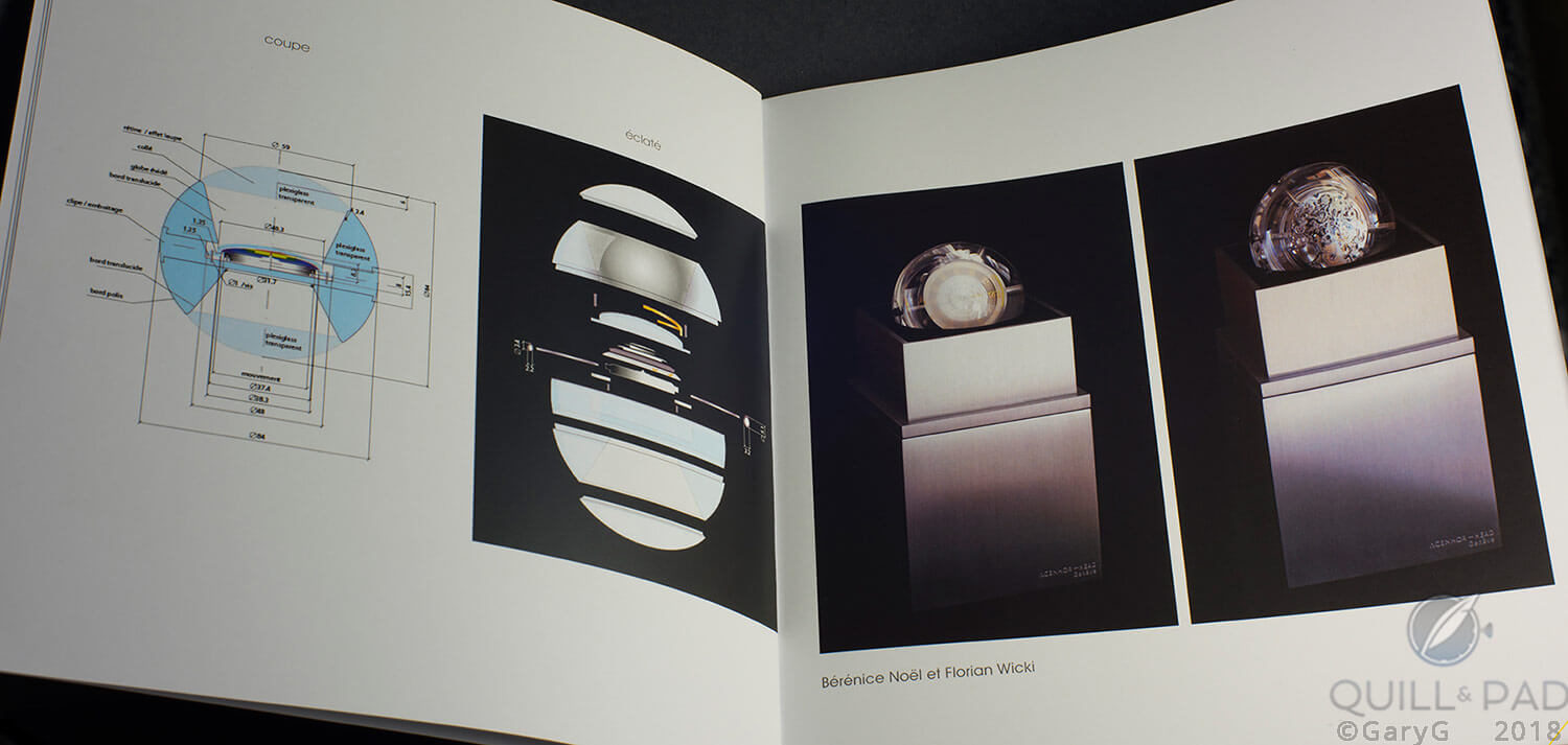 Design details of the winning Carpe Diem design for the Agenhor-HEAD Only Watch contribution, 2017
