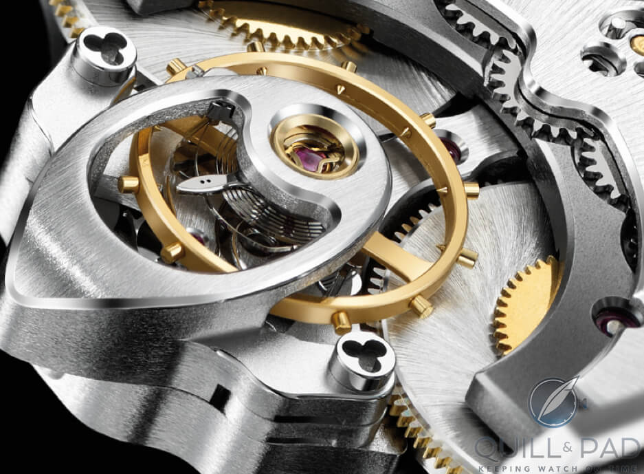 Elegant MB&F HM4 balance cock