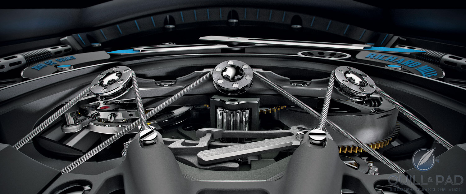 Tensioning cables in the Richard Mille RM 53-01 Pablo Mac Dough