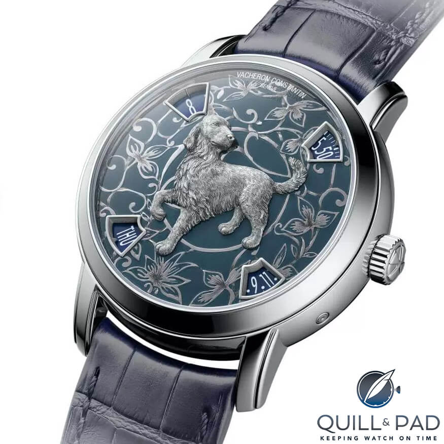 Vacheron Constantin Métiers d’Art Legend of the Chinese Zodiac Year of the Dog in platinum