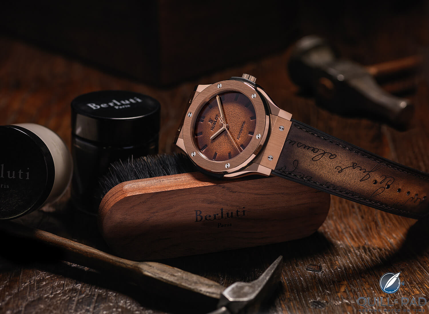 Hublot with Berluti strap