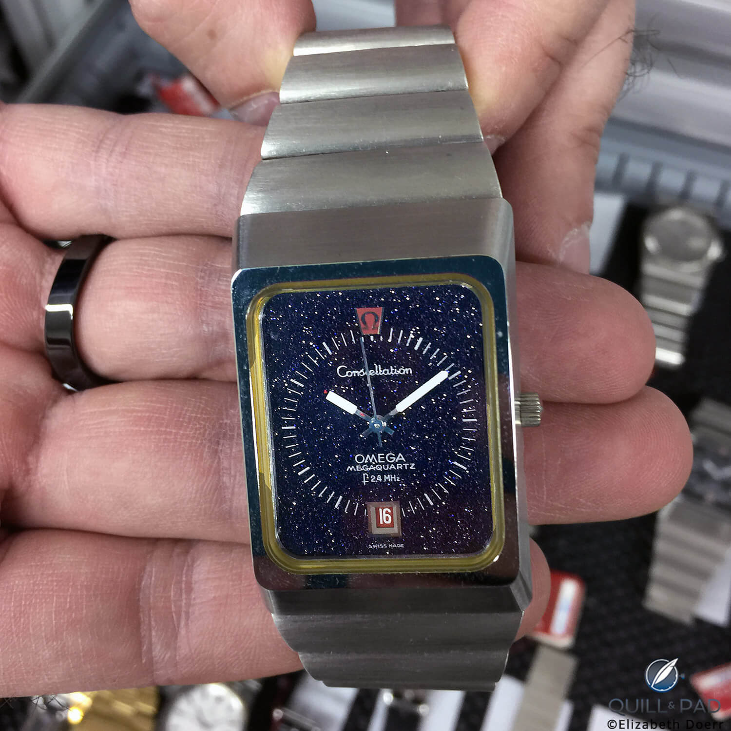 Omega Constellation Megaquartz Stardust in the Omega Museum archives