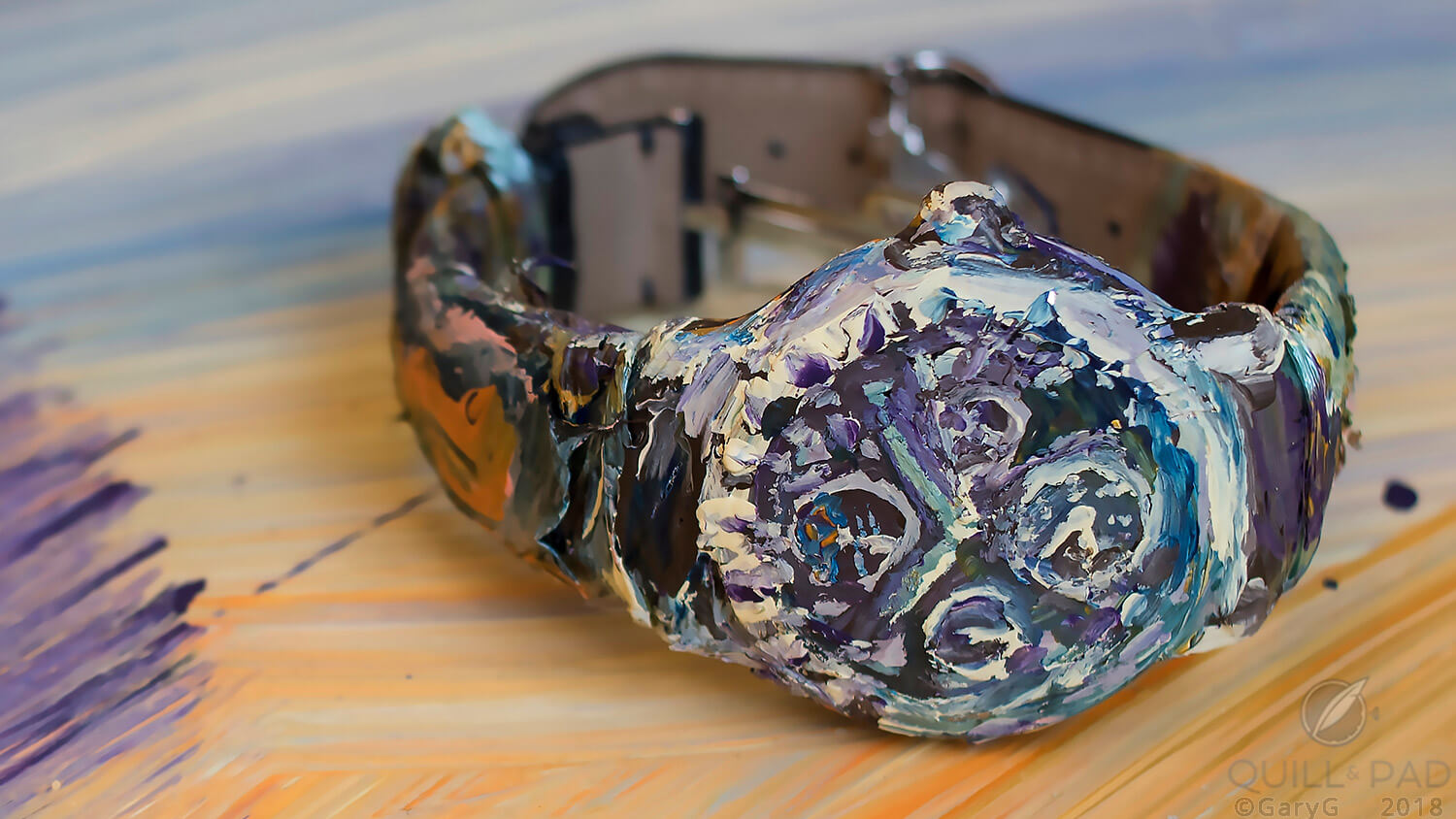 Timepiece transformed: Audemars Piguet Equation of Time painted by Alexa Meade