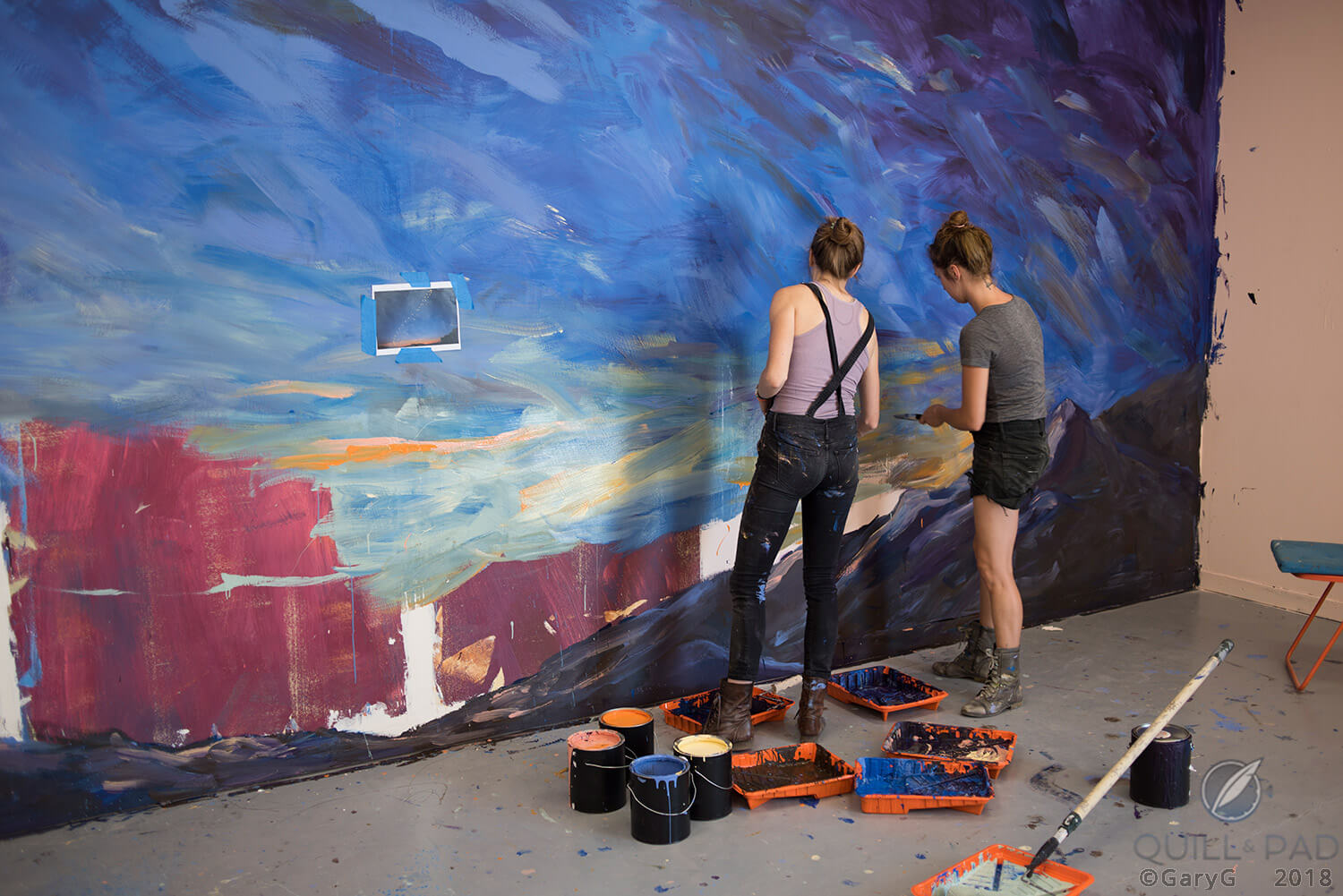 Setting the scene: twilight sky backdrop