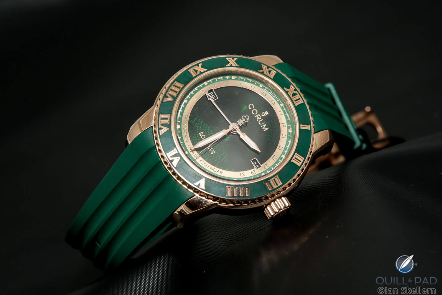Corum gem-set in green