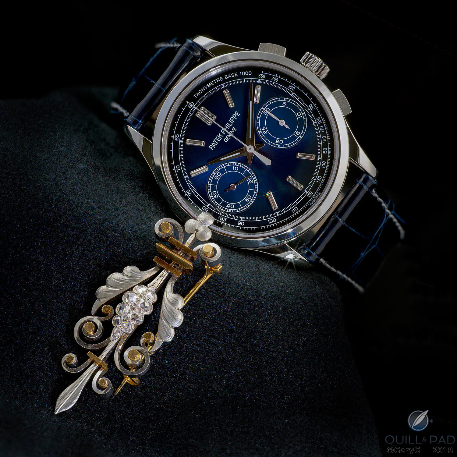 Nineteenth-century French pin by F. Soufflot, Paris with the Patek Philippe Reference 5170
