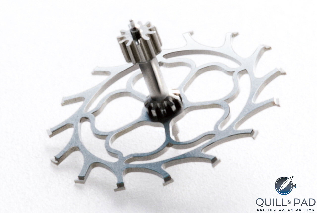 Escape wheel of the Grand Seiko Caliber 9S25