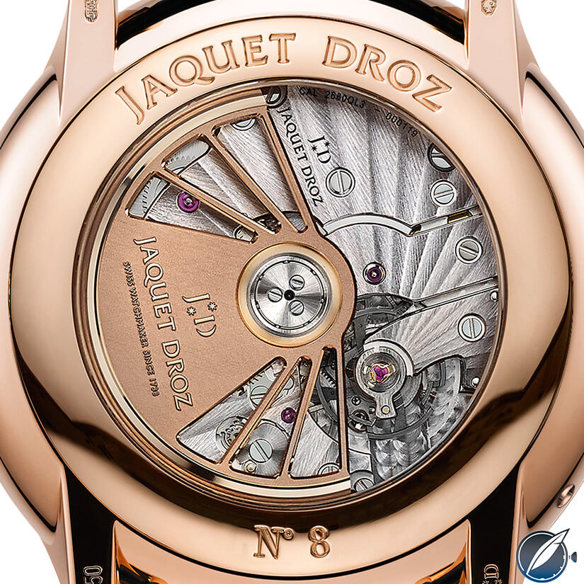 Jaquet Droz Caliber 2660QL3 powers the Grande Seconde Moon Black Enamel